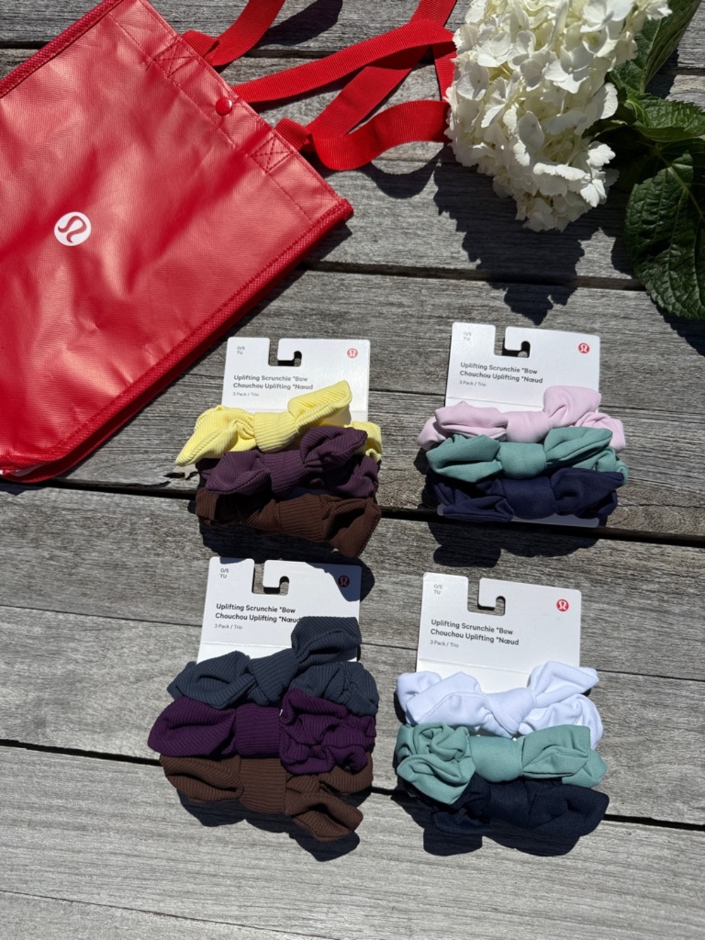 Lululemon Bow Scrunchie Bundle‎ 💕 12 Scrunchies NWT (4 Packs) HUGE VALUE